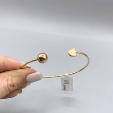 دستبند طلا بنگل گوی و فلش