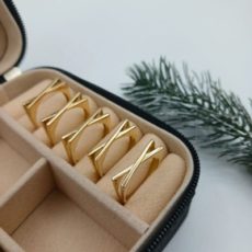 انگشتر ضربدری طلا