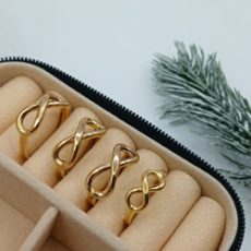 انگشتر طلا طرح بینهایت