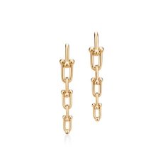 گوشواره طلا تیفانی Graduated Link Earrings